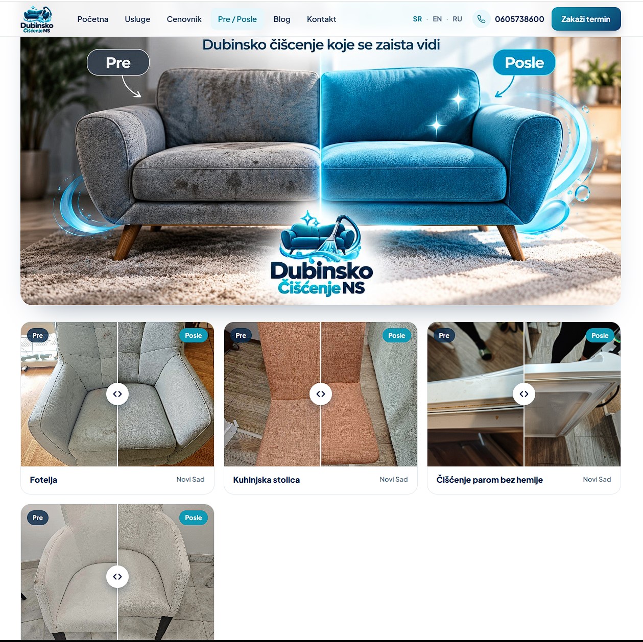Before/after — interactive comparison slider